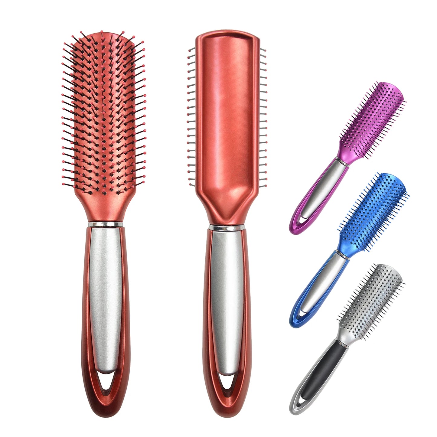 4 Color 9-Rows Hair Brush