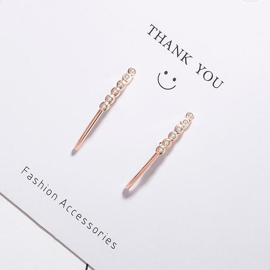 Silver Needle Jewelry Earrings