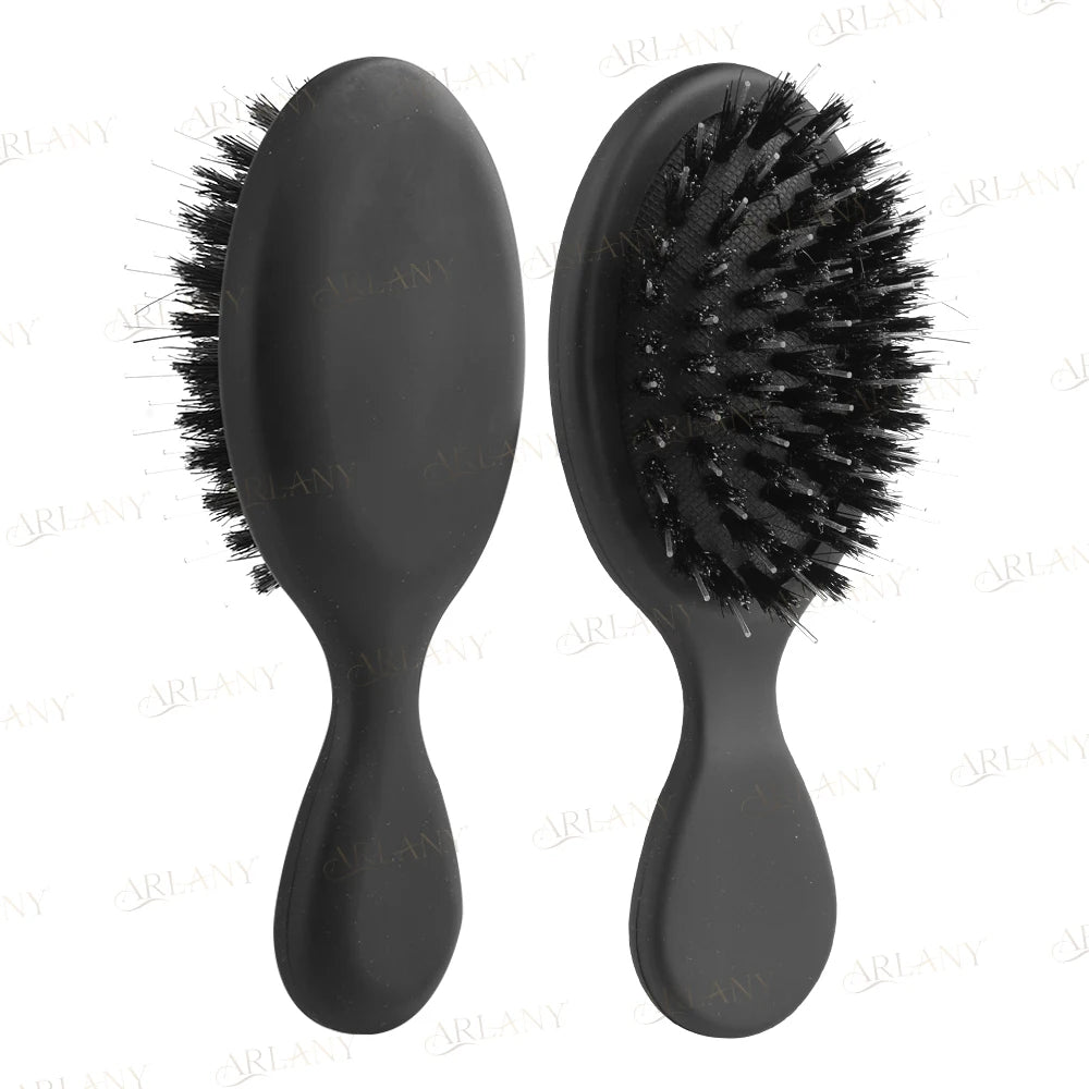 Matte Finish Boar Bristle Hair Brush Nylon Teeth