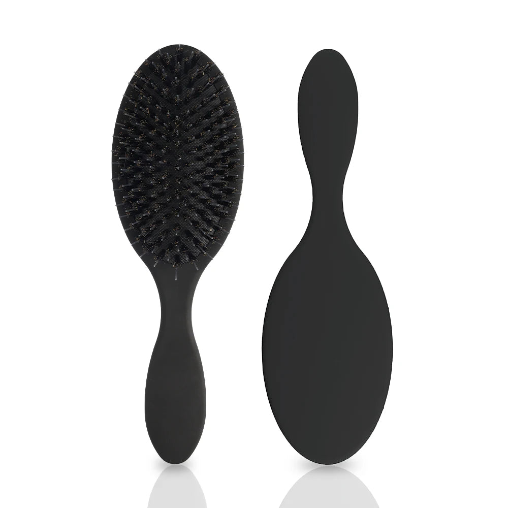 Matte Finish Boar Bristle Hair Brush Nylon Teeth