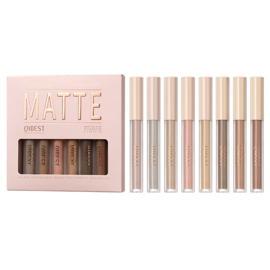 QIBEST Matte Liquid Eyeshadow and Blush Duo Set